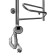 Domoterm electric heated towel rail "Ophelia", 500 x 700 mm, 9 crossbars, left, chrome