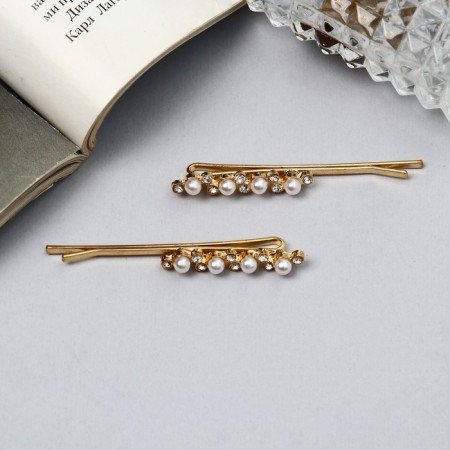 Invisibility for hair "Magic shine" (set 2 pcs) bead, 5.5 cm