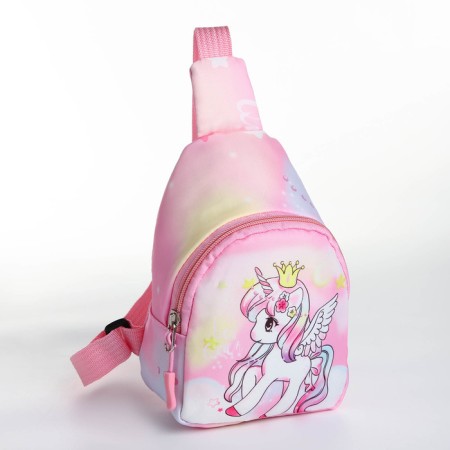 Bag-Snowing Baby over the shoulder, on lightning, pink color