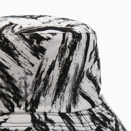 Panama "Tie-Dye" minku black and white color, rr 56-58-7