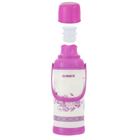 Thermos 2 l, with a glass flask 18 x 39 cm, purple-1