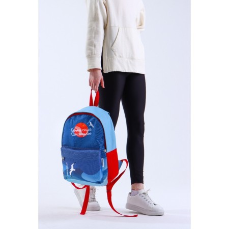 Crimea backpack Putin Team, 29 x 13 x 44 cm, lightning departure, n/pocket, blue-1