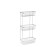 The shelf is rectangular