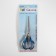 Scissors are universal, mowed blade, heat -resistant handles, 7 ", 18 cm, black/blue color