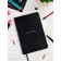 School School A5 80 sheets "Black Ploner", solid cover of artificial leather, foil embossing, lies, reference material, block 70 g/m2