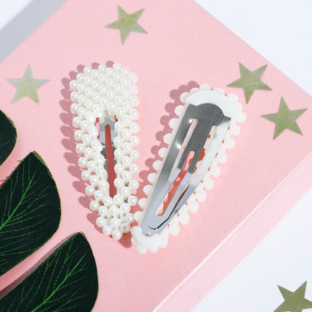 Hair clips "Be stylish kisa", 2 pcs, 7 x 2.5 cm-2