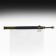 Souvenir weapon suspended mini "anime sword", keychain, 28 cm, black with gold