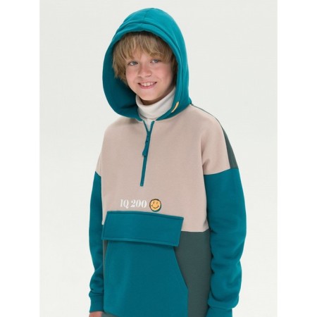 Hudy for the boy Pelican, height 164 cm, green color-5