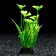Artificial aquarium plant, 3 x 9 cm, orange-green