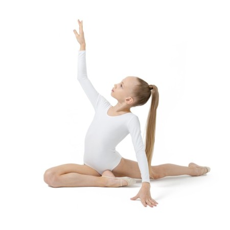 A swimsuit for gymnastics and dancing Grace Dance, p. 40, white color-4