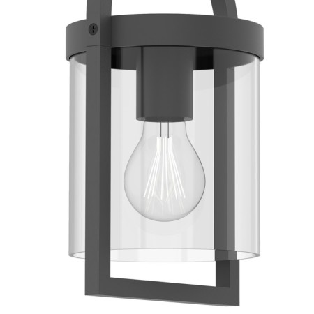 Street lamp Mantra Maya, E27, 1x20W, 175x145x445 mm, dark gray color-1