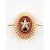 Kocardia with a star is a simple oval 3x4 cm, metal, 5 pcs.