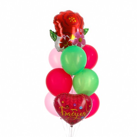 Set of balls "Granny", foil, latex, 10 pcs.-1