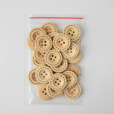 Buttock, 4 punctures, d = 23 mm, beige color-3