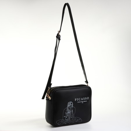 Women's bag over the shoulder Textura, small, black color-3