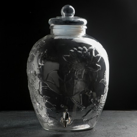 Dispenser for drinks Glass "Pinotage", 15 l, 26 × 45 cm-1