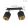 Esteperra lamp, 2x28W E27, black color