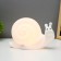 Nightnight "Snail" LED RGB USB AKB White 9x22x16cm Risalux
