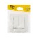 Tot Elegant switch, 10 a, 2 cl., Hidden, white