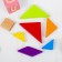 Puzzle "Tangram", in a box, a book with schemes