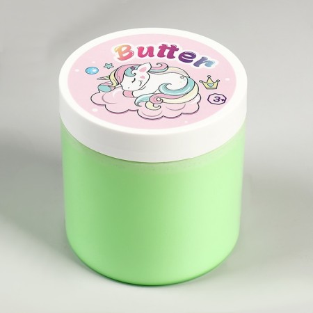 Slime "Glass", Butter series, Green, 350 g