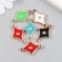 Connector for creativity plastic for metal "rhombus" set 6 pcs 0.4x17x2.7 cm