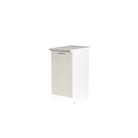 Wardrobe Larisa 400x600x850 with 1 White door/Latte/Country