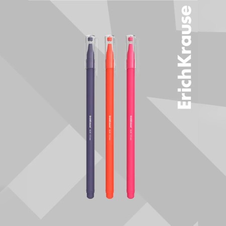 Ballic Handle Erichkrause Slim Stick "Caribbean Sunset", needle node 0.7 mm, blue, thin design Soft Touch, mix-12