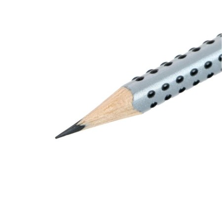 Chernographic Faber-Castell Pencil Professional GRIP 2001 with HB eraser three-sided case, massage checkers-1