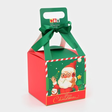 Folding box New Year 10 x 10 x 20.5 cm-1