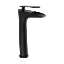 Zein Z3819 sink mixer, single -leaf, cascading spout 22 cm high, black