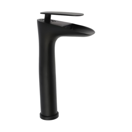 Zein Z3819 sink mixer, single -leaf, cascading spout 22 cm high, black