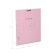 Notebook 24 sheets in the classic line, cover of shallow cardboard, offset unit, whiteness 100%, pink