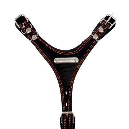 Leather slide "Guard", 2.5 cm, Osh40-66 cm, og 81-100 cm, black-2