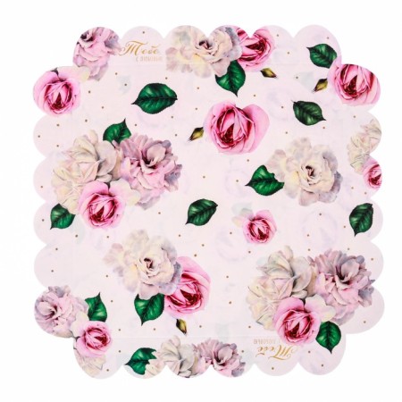 Cookie box, confectionery packaging with PVC lid, “you with love”, 21 x 21 x 3 cm-2