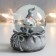 Souvenir Polystone Water Ball "Santa Morozik with gifts" silver 7x6.7x8.8 cm