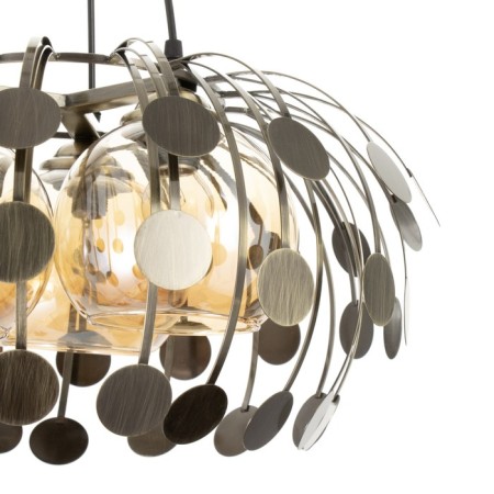 Lamp Bayerlux "Dixie" 3he27 40W brass 45x45x22-122cm-5