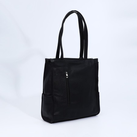 Bag Vita with a zipper, black color-2