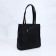 Bag Vita with a zipper, black color