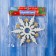 Jerk decoration "Polar Snowflake" (set 2 pcs) D-14.5 cm, white-golden