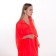 Tunic beach female, red color, size 52