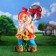 Garden figure "Gnome with a shovel of welcom" 38x31x70cm Big Mix