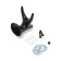 Furniture hook Cappio Bambi, two -rod, zinc, black color