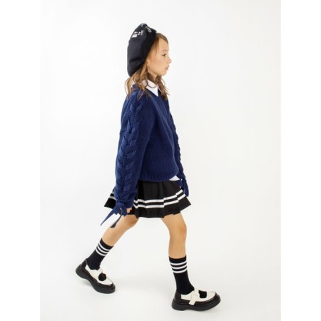 Свитер для девочки Amarobaby Knit Wear, рост 152 см, цвет синий-16