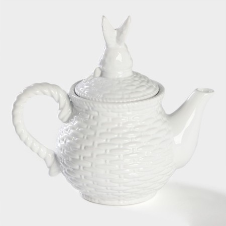 Teapot of the bay “bunny”, 800 ml, white color-3