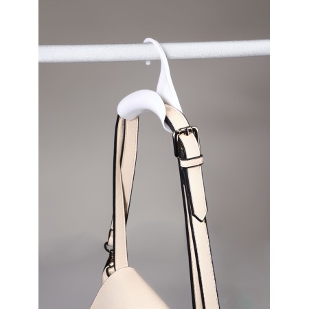 Hook d/bag 10*9*3.5 cm plastic white package OT-3