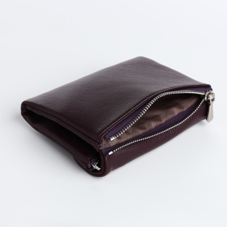 Women's wallet on magnet, purple color-2