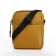 Youth bag with zipper, external pocket, mustard color