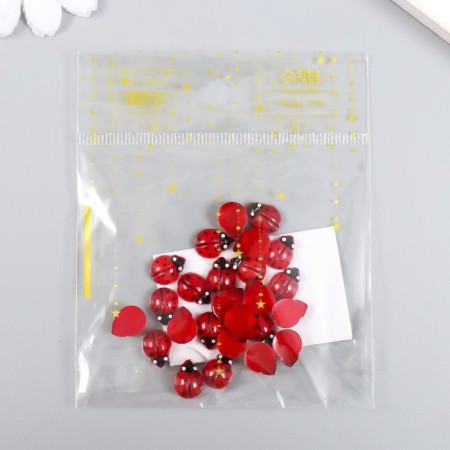Decor for creativity Plastic "ladybugs" set of 25 pcs 1.1x0.7x0.4 cm-3