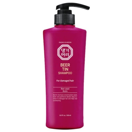 Hair shampoo Daeng Gi Meo Ri Beer Tin Shampoo, restoring, based on brewer's yeast, 500 ml